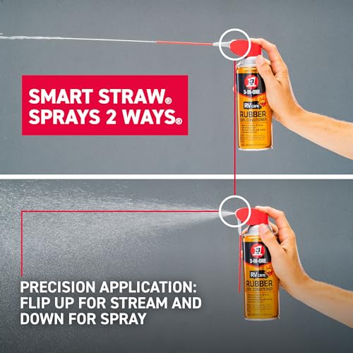 3-IN-ONE RVcare Rubber Seal Conditioner, 11 OZ, Model 120138-S, Two-Way Spray