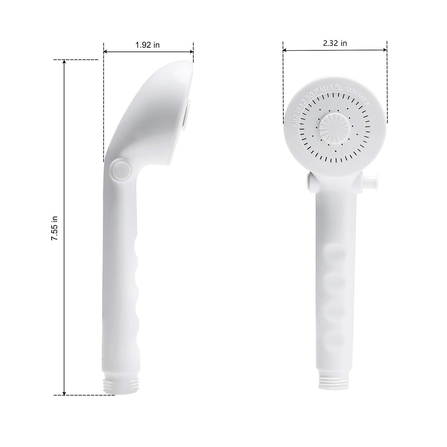 Oymov Rv Shower Head With Hose - Non-Metallic Outdoor Rv Shower Kits Replacement With Pause Function For Rvs, Fifth Wheels, Moto