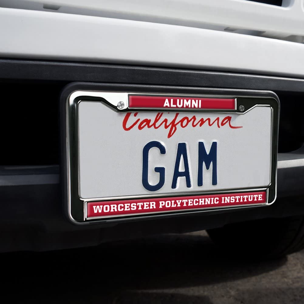 GRAPHICS & MORE Metal License Plate Frame - Worcester Poly Alumni Logo, Full Size, One Size