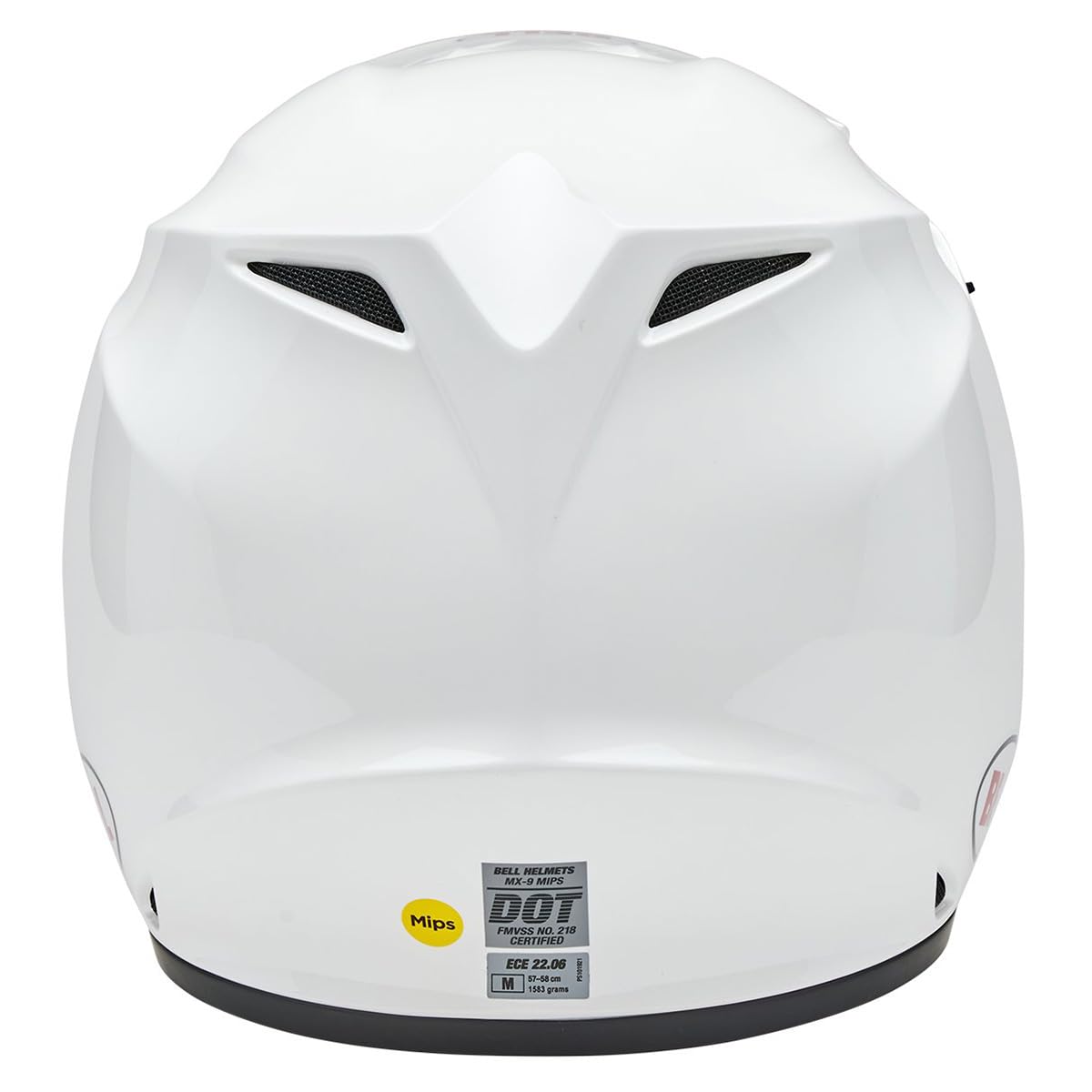 BELL MX-9 MIPS Dirt Helmet - Large, Gloss White, Model 7163962