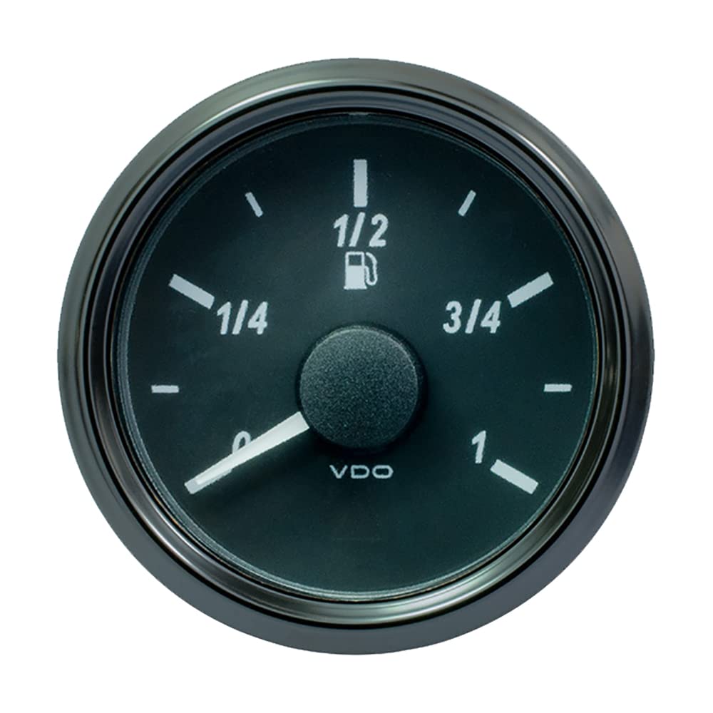Vdo Singleviu 52Mm (2-1/16'') Fuel Level Gauge - Euro - 3-180 Ohm