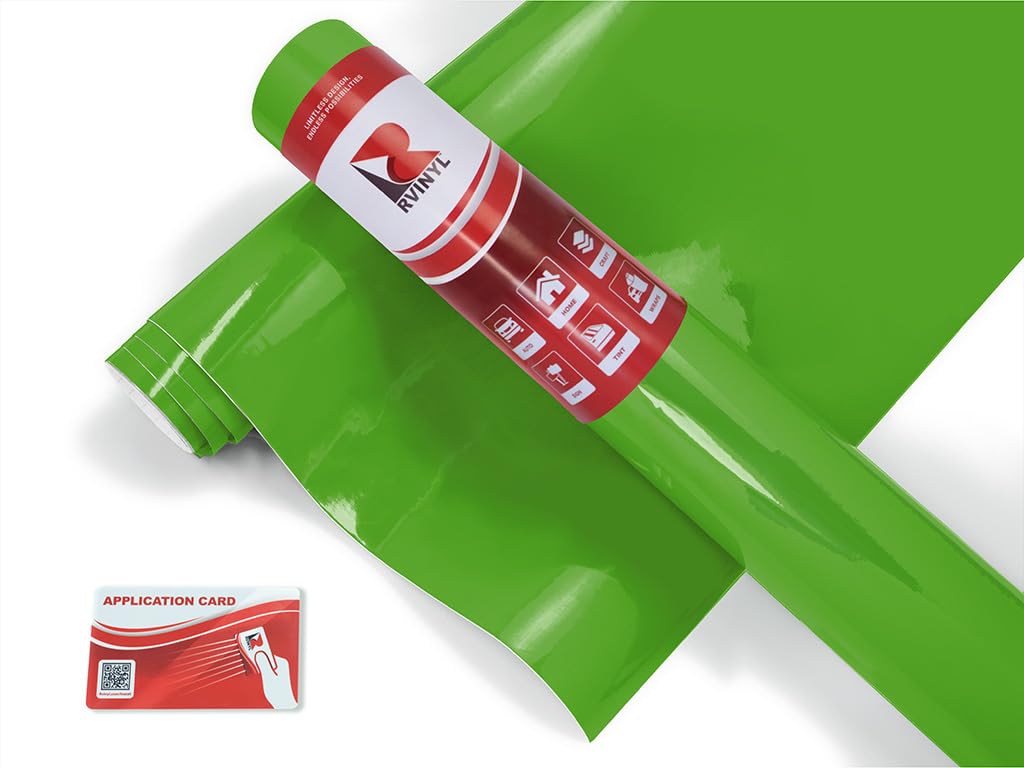 Avery Dennison Sw900 758-O Gloss Grass Green Supreme Wrapping Film Vinyl Vehicle Car Wrap Sheet Roll - (108'' X 60'')