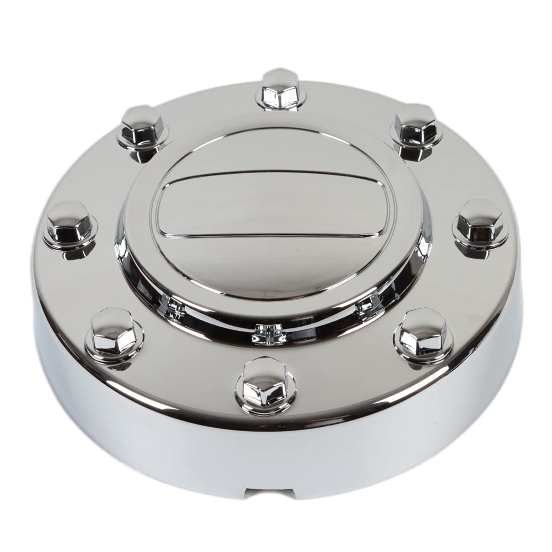 PPCovers Chrome Wheel Hub Center Caps Set for 2011-2016 Ram 3500 Dually, Silver, Alcoa Alloy, 2 Front & 2 Rear