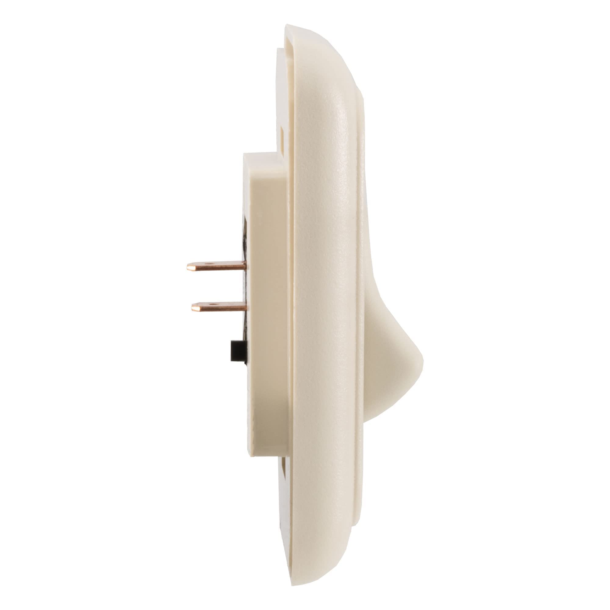 American Technology Components Single Spst On-Off Switch With Bezel, 12-Volt, For Rv, Trailer, Camper (Almond)