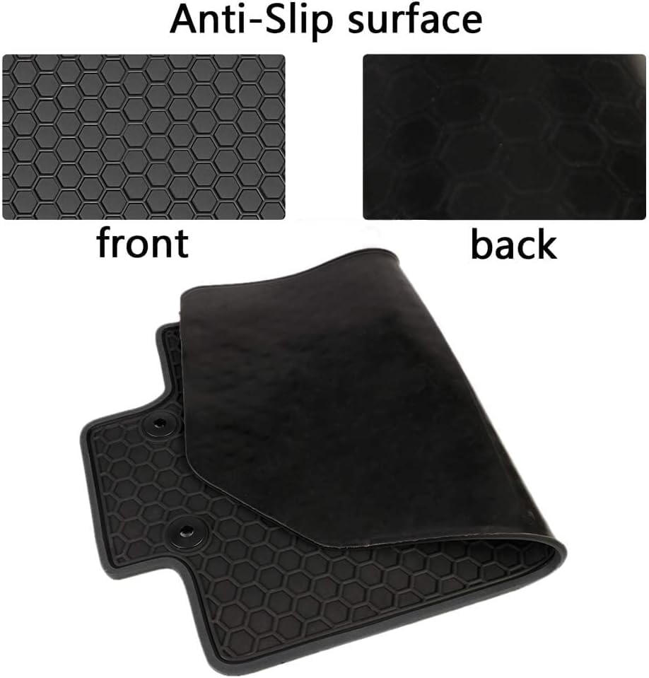 San Auto Car Floor Mats Custom Fit For Toyota Camry 9Th 2025 Full Black Rubber Car Floor Liners Set All Weather Season Protectio