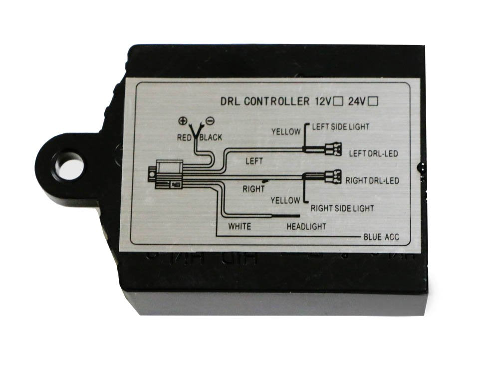 iJDMTOY Universal LED Daytime Running Light Automatic ON/OFF Controller Module Relay for Repair and Custom Retrofit