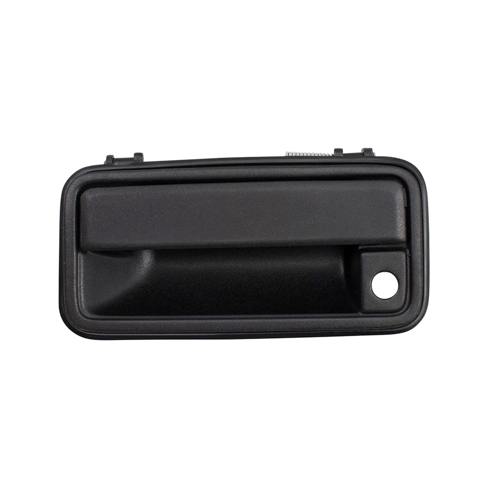 Autoandart Brock Replacement Driver & Passenger Side Front Outside Textured Black Metal Door Handle & Base Compatible With 1995-