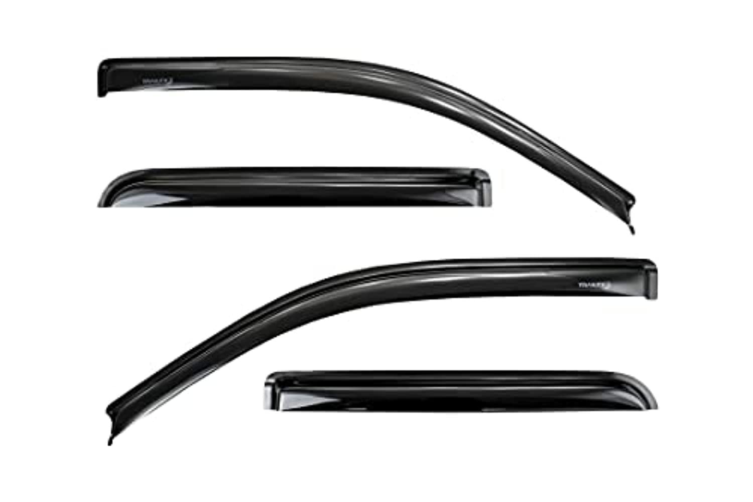 Trailfx Rain Guard Tape On Window Vent Visors Acrylic With A Smoke Tint 4 Piece Compatible With F150 15-18 - 4975H