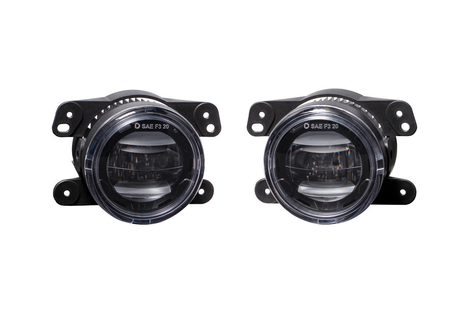 Diode Dynamics Elite Series Fog Lamps Compatible With Jeep Cherokee 2014-2017 (Pair), Yellow (3000K)
