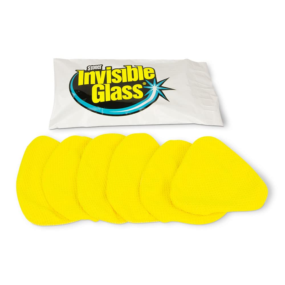 Invisible glass 95180 Non Elastic Reach and clean Tool Quick change Microfibers, Pack of 6