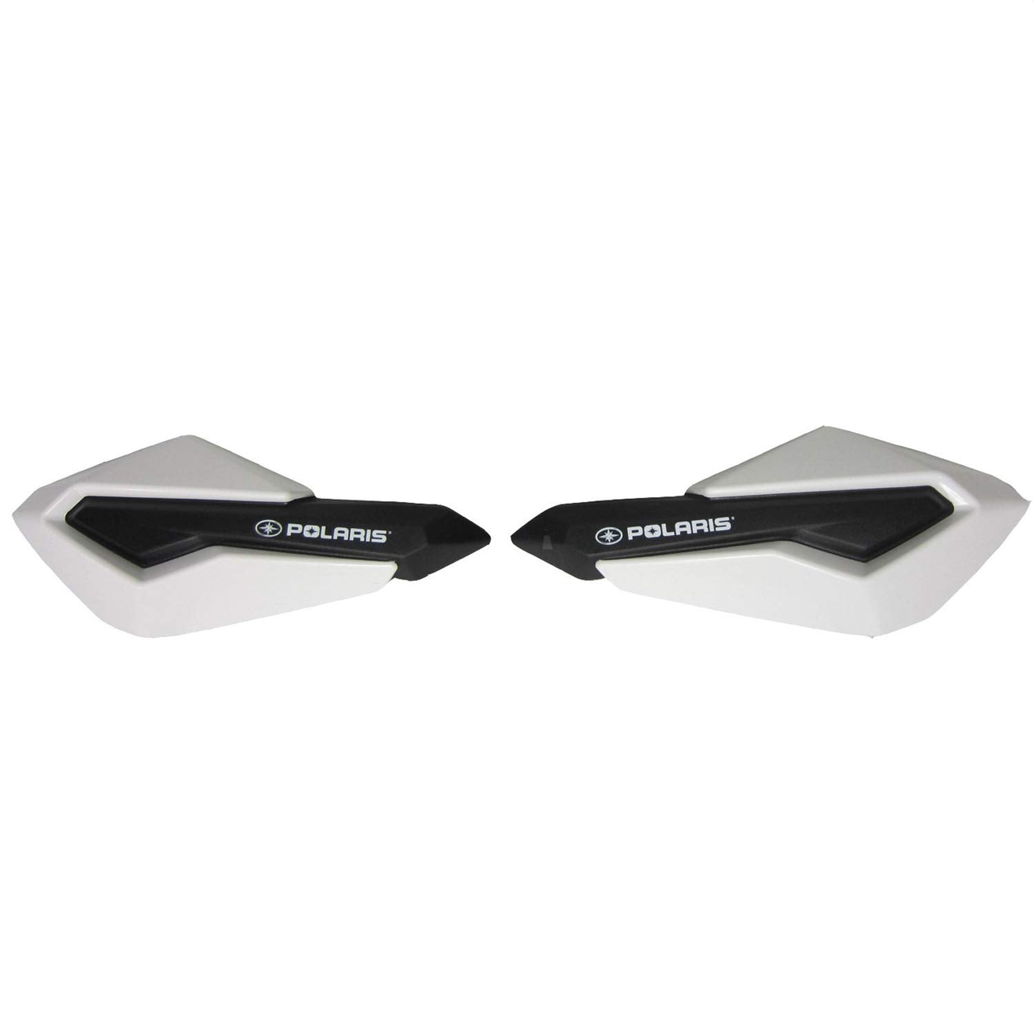 Polaris White Snowmobile Hand Guards 2879194 - Durable Protection for Winter Riding