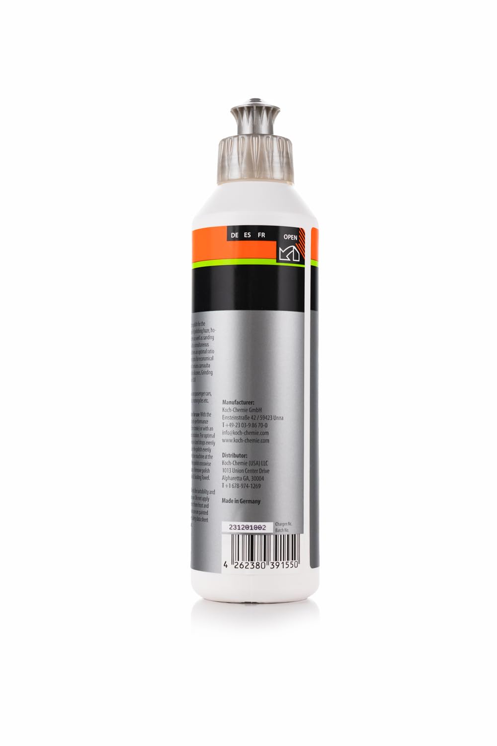 KOCHCHEMIE P6.02 One Cut & Finish - High-Gloss Polishing Compound with Sealant, 250 ml, Removes Scratches from P2000 and Above