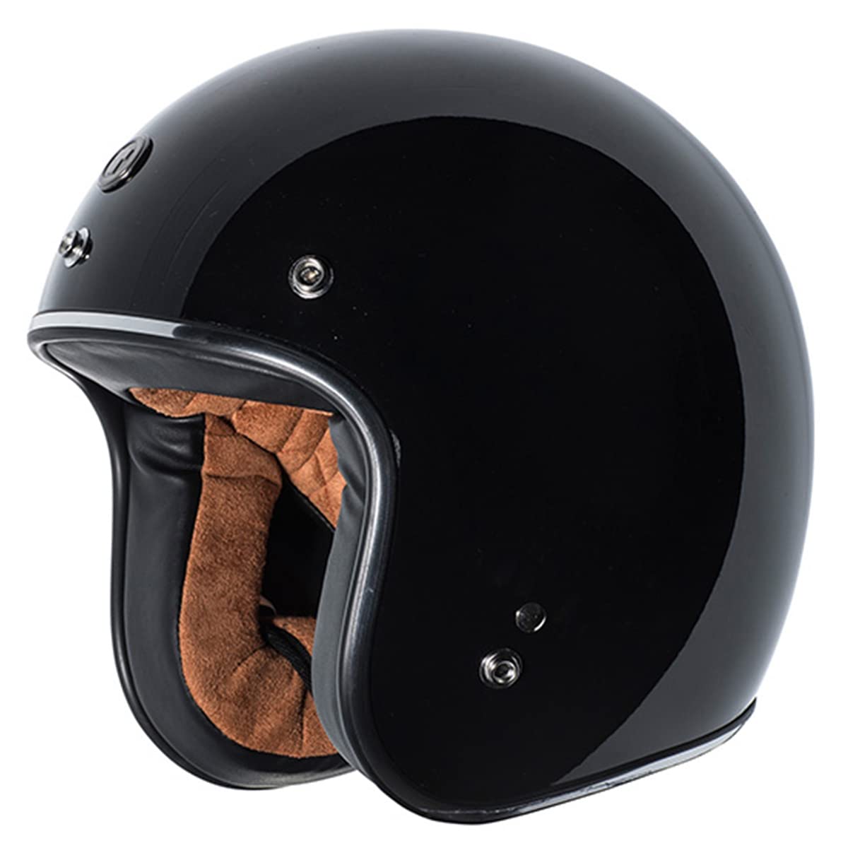 Torc (T50C Route 66 3/4 Helmet (Black, X-Small)