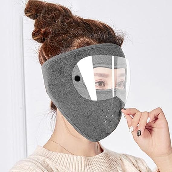 Khushal Enterprise Windproof Full Face Mask With Goggles  Washable Winter Cover For Face And Eye Protection | Warm Mask For Out