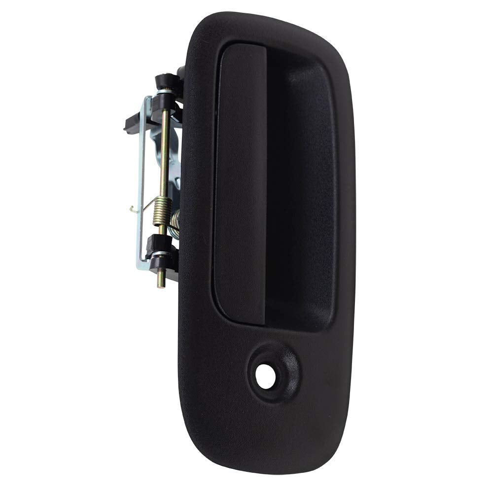 Autoandart Brock Aftermarket Replacement Front Driver Left Passenger Right Outside Door Handle Textured Black Set Compatible Wit