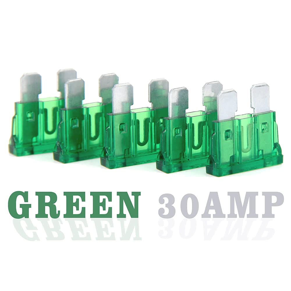 (55 Pcs) 30 Amp Standard Blade Fuse, 30A Automotive Fuse For Car Truck
