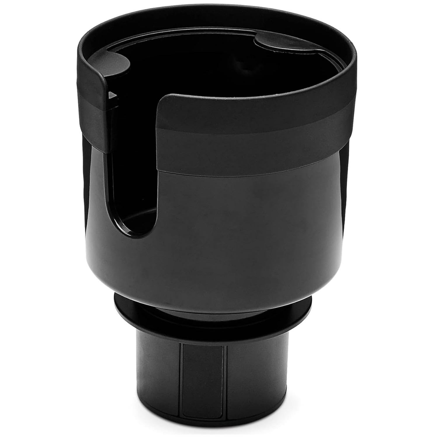 Amazon Basics Car Cup Holder Expander, Adjustable Base, Fits 3.4-3.8" Bottles, Black, Model DS-CH001