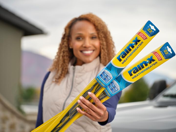 Rain-X Rx30219 Weatherbeater Wiper Blades, 19'' Windshield Wipers (Pack Of 1), Automotive Replacement Windshield Wiper Blades Th