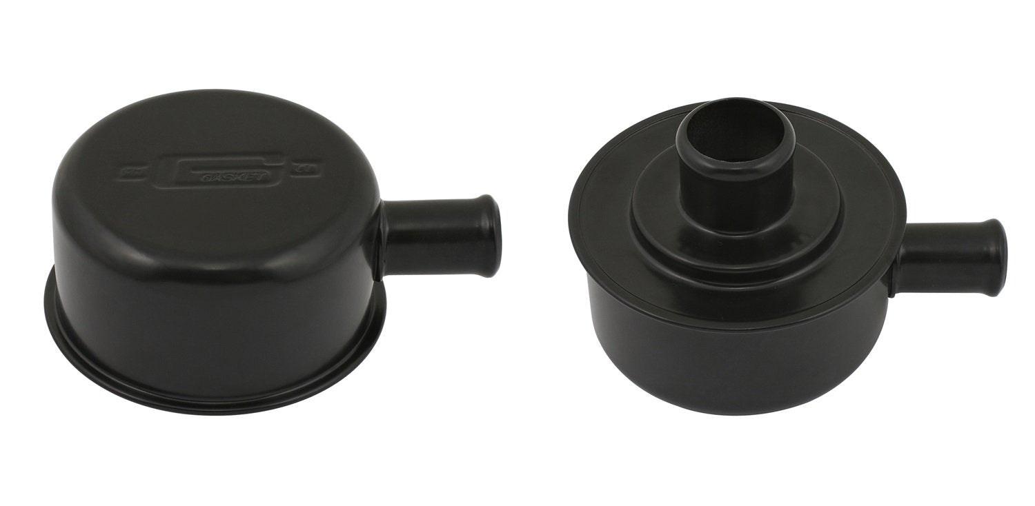 Mr. Gasket - 2054Bp Valve Cover Breather Pcv Fitting Flat Blk