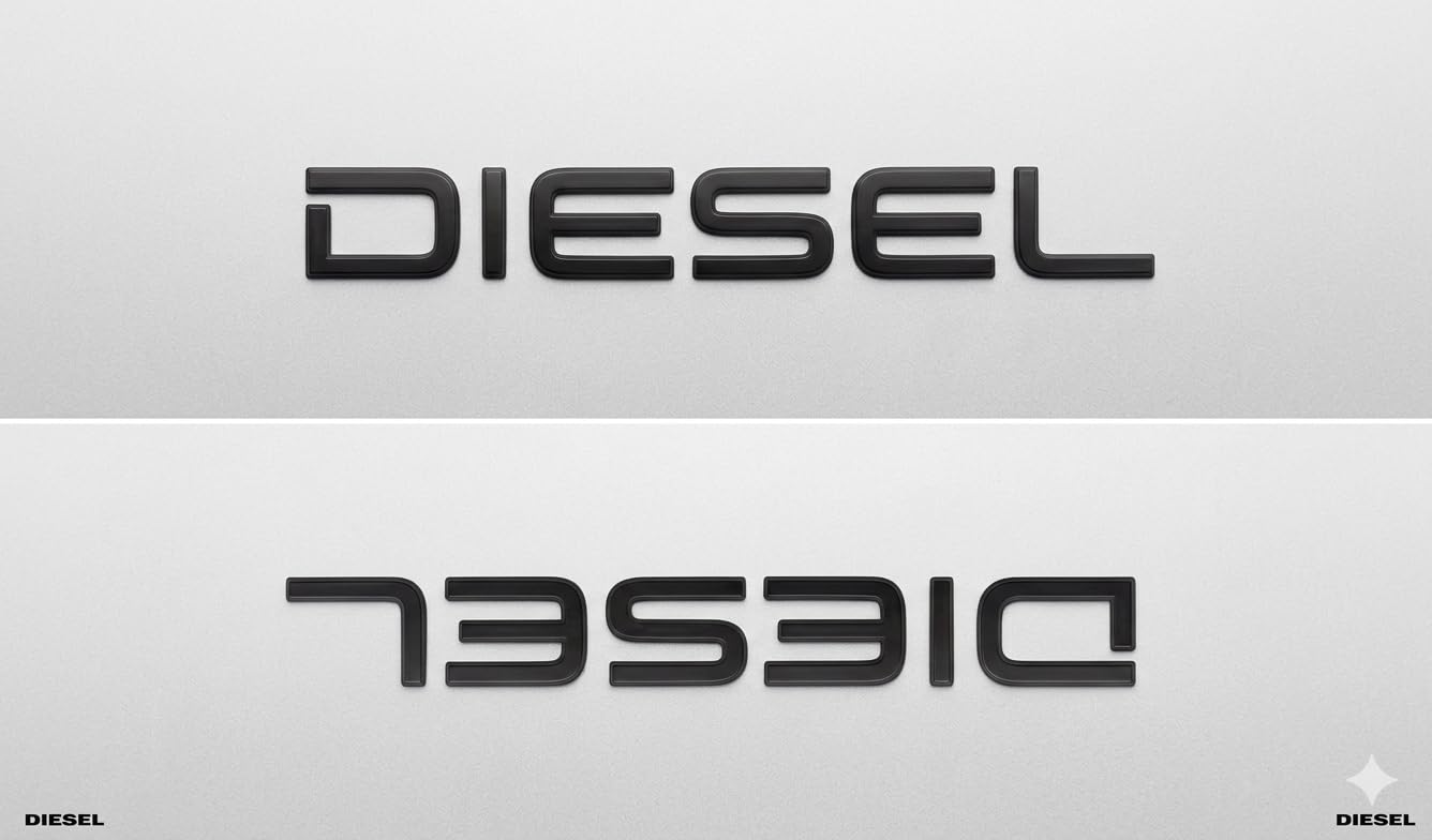 Diesel Fuel Cap Decal Sticker, Black, Vinyl, For Car Fuel Lid,13 Cms Big, Waterproof, Scratch Resistant, Uv Protection, Diy, Sel