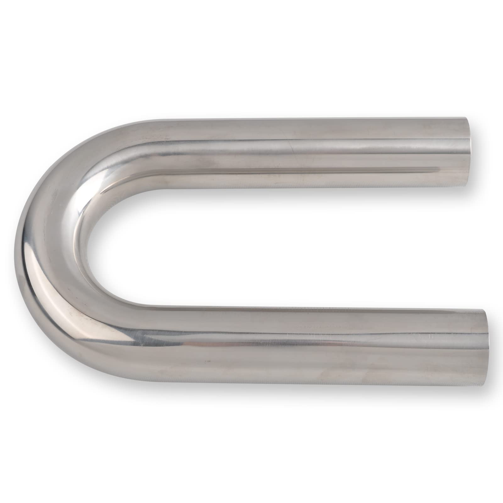 Fgjqefg 2.25 Inch 180 Degree Diy Custom Mandrel Exhaust Pipe Tube Pipe, T304 Stainless Steel, Universal Fit, 22.82 Inch End To End Length, 2.25'' Od Mandrel Bend Pipe
