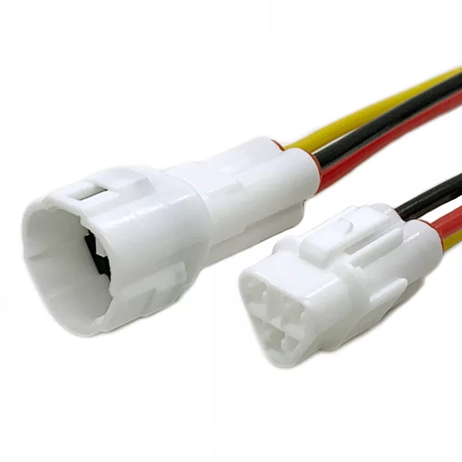 iJDMTOY Front/Rear Light Sumitomo 3-Pin in-line Accessory Power Harness Plug w/ 3-Way Outputs, Compatible with Yamaha ATV UTV Di
