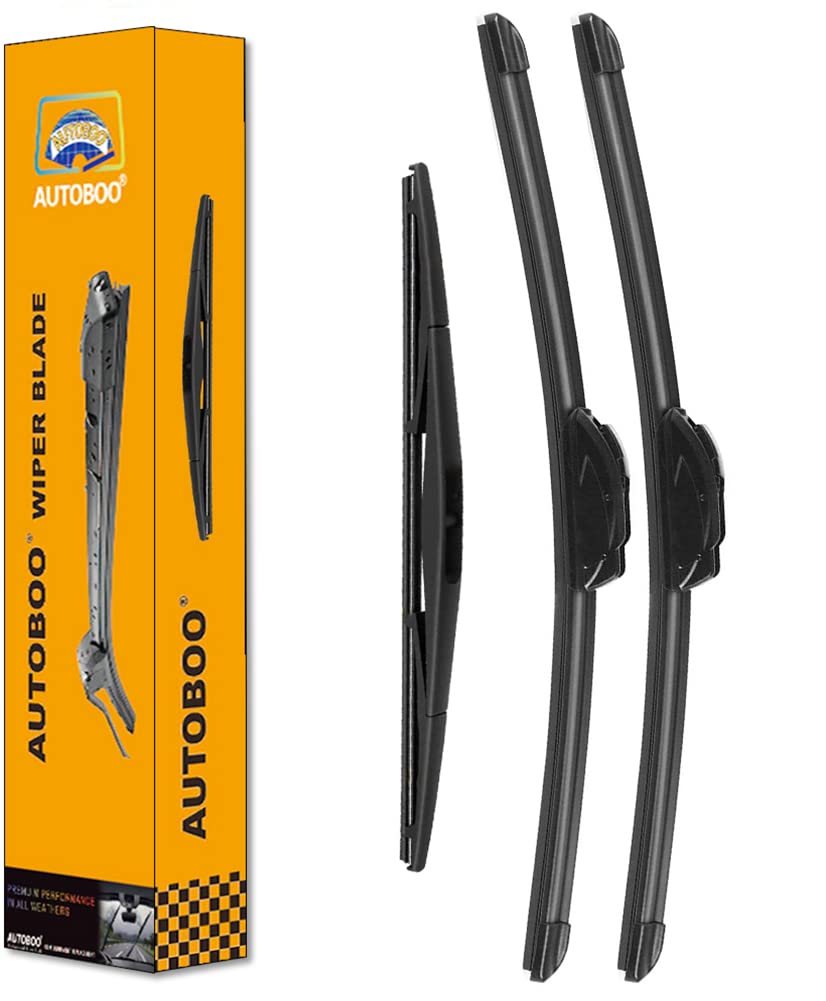 Autoboo 26''+20'' Windshield Wipers With 14'' Rear Wiper Blade Replacement For Ford Edge Lincoln Mkx 2007-2015 -Original Factory