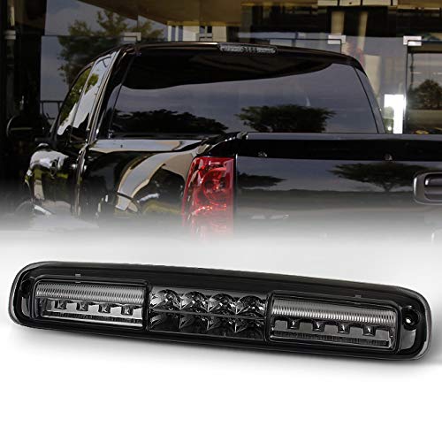 Akkon - For Chevrolet Silverado Gmc Sierra Replacement Led 3Rd Brake Light Signal Third Cargo Stop Lamp Smoke