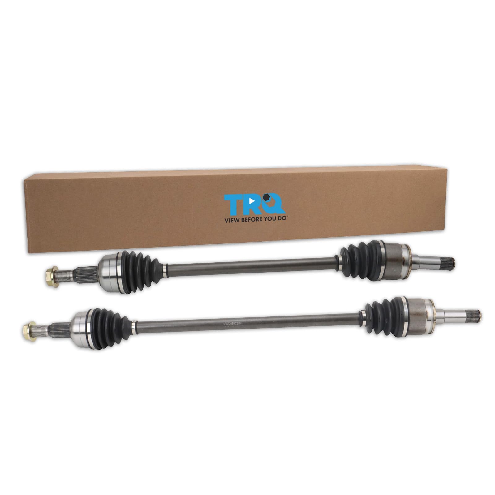 TRQ Rear CV Axle Shaft Assembly Set Compatible with 2008-2011 Buick Enclave 2009-2011 Chevrolet Traverse 2007-2011 GMC Acadia 20