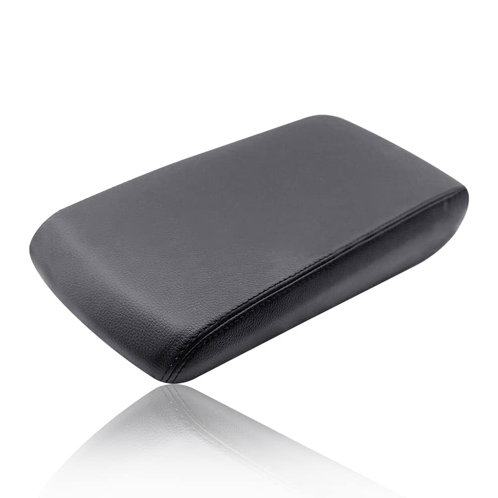 Pit66 Center Console Armrest Lid Cover Black, Compatible With 2008 2009 2010 Dodge Charger