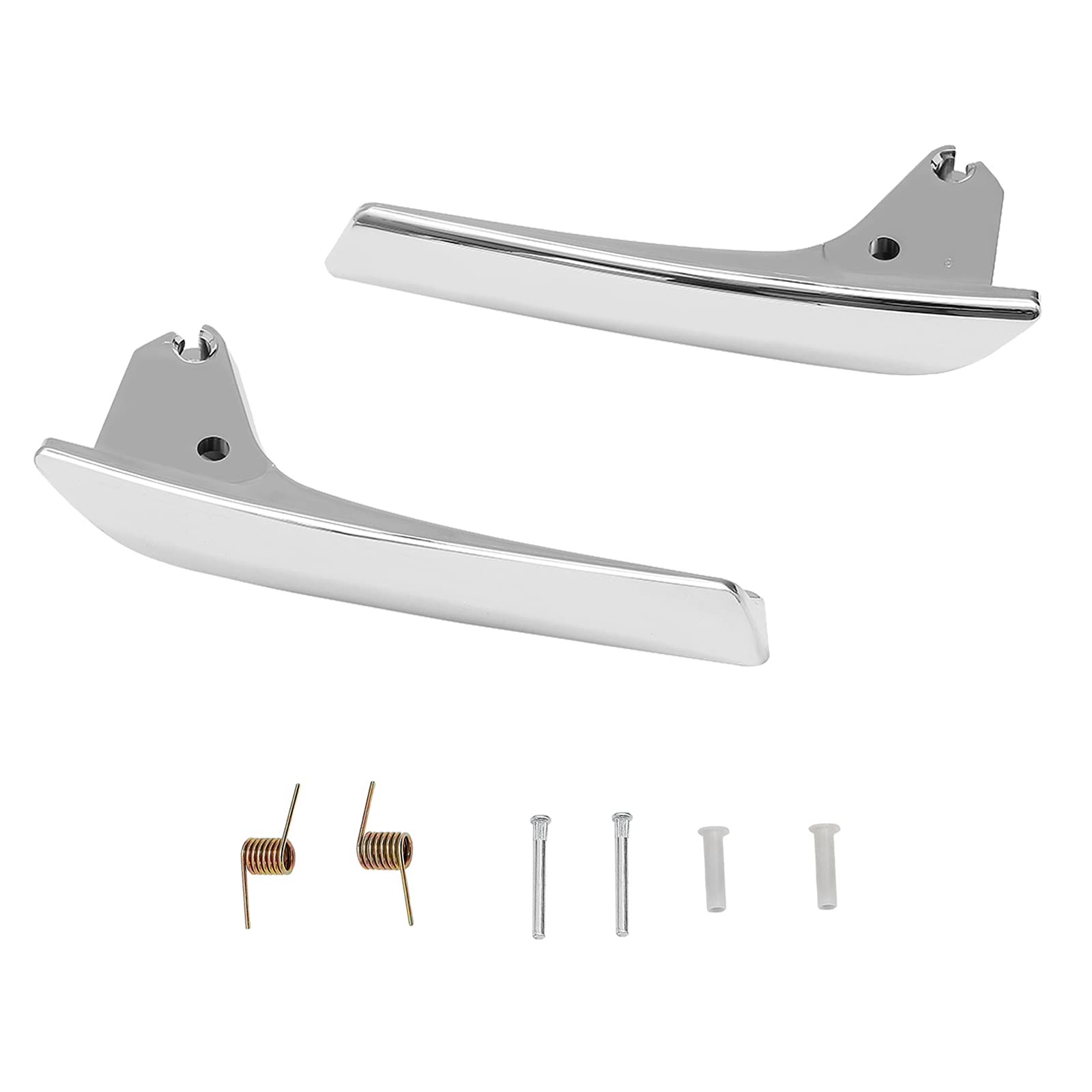 Interior Door Handle Set, Compatible With 2007-2014 Chevy Silverado Tahoe Avalanche Cadillac Escalade Gmc Yukon, Chrome Front In