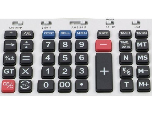 Victor 1310 Big Print Commercial Printing Calculator - White, 2.5" x 7.8" x 10", Plastic Material