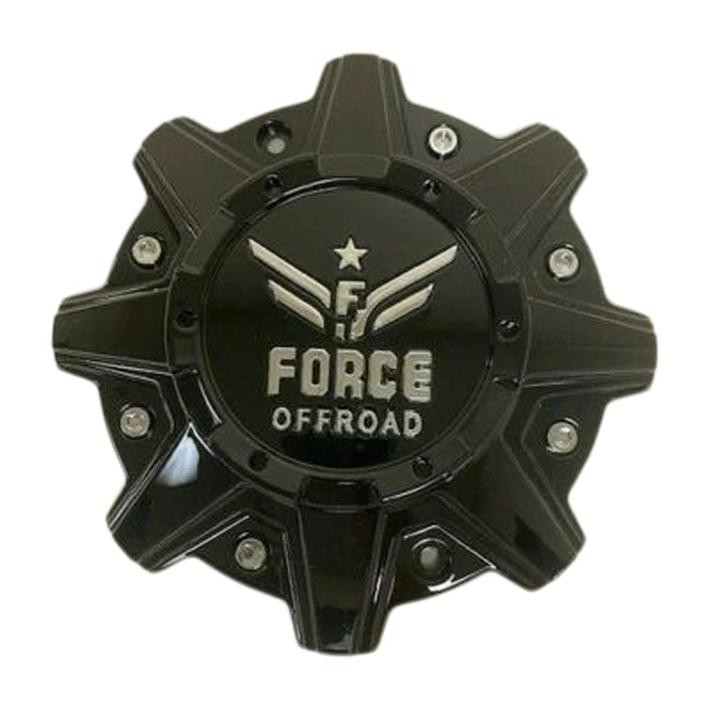 Wheel Center Caps Force Offroad Wheels C-A13 Gloss Black 8.5 Diameter