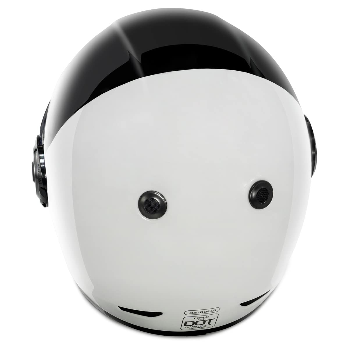 TORC T1 Retro Full-Face Motorcycle Helmet, XX-Large, Gloss Black, Model T1055150:25, Durable Plastic