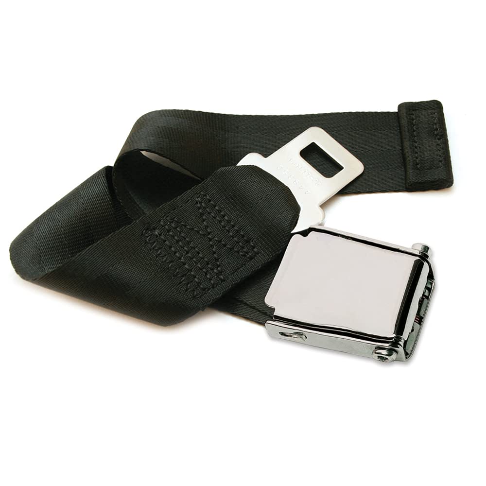SEAT BELT EXTENDER PROS Adjustable Airplane Seat Belt Extender - Fits Most Airlines, Black, 9-24 Inch, E4 Safety Certified, Carry Case Included