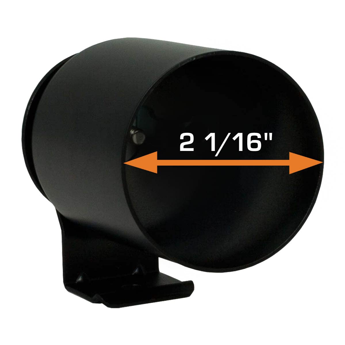 Glowshift Universal Black Single Gauge Metal Dashboard Pod - Fits Any Make/Model - Mounts (1) 2-1/16'' (52Mm) Gauge To Vehicle'S