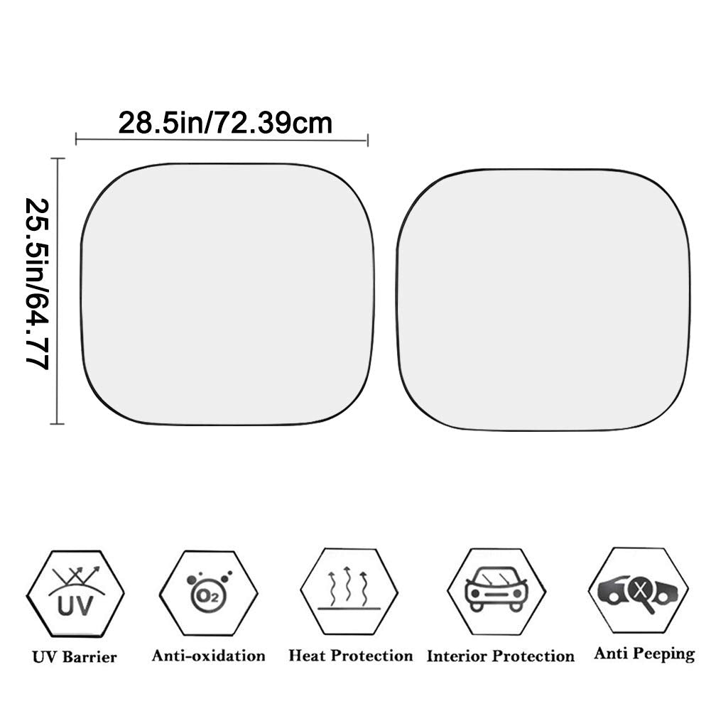 Renewold Windshield Sunshade For Car,Mandala Inspired Ethnic Boho Native,Front Window Sun Shade Visor Shield Cover Pack Of 2,Uni