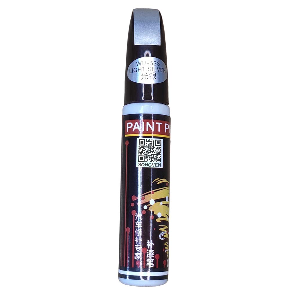 Car Scratch Remover For Deep Scratches Light Silver Universal Car Scratch Repair Body Compound Scratch Repair Pen For Vehicles Auto Scratch Remover Paint Scratch Removal For Cars (Light Silver)