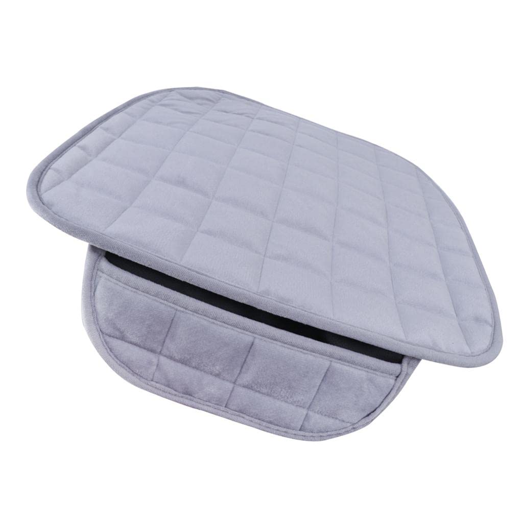CALANDIS Universal Front & Rear Square Row Car Auto Seat Cover Pad Gray