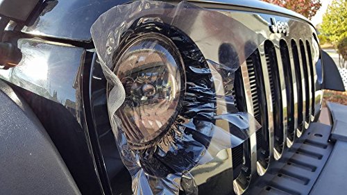 Vvivid Air-Tint Dark Black Headlight/Tail Light Window Tint (12 Inch X 24 Inch 2-Roll Pack)