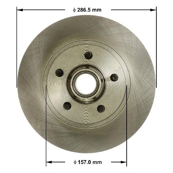 Bendix Premium Prt6051 Front Brake Rotor For Ford Ranger 2011-2010, Mazda B2300 2010, B4000 2010