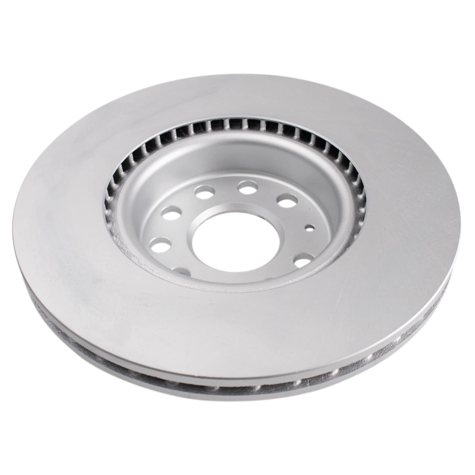 Trq Front Metallic Brake Pad & Coated Rotor Set Compatible With Tt A3 Vw Cc Gti Jetta Passat