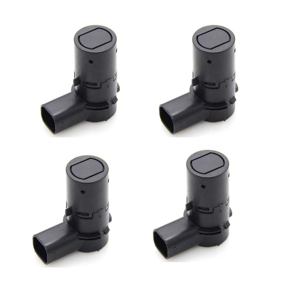 Yikesai 4 Pack Backup Rear Parking Aid Sensors, Black - Compatible with Ford F150 F250 F350, Replace# 684-029, 3F2Z15K859BA,