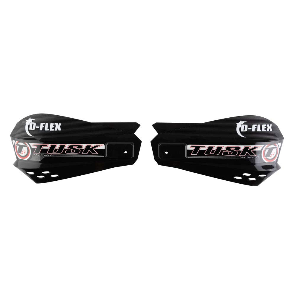TUSK D-Flex Handguards with MX Shields, 1 1/8" Bar Mounts, Black, Model 1601730013