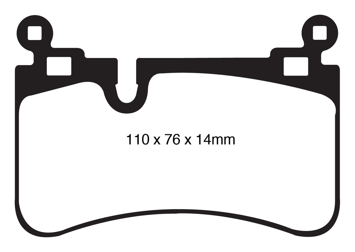 Ebc Brakes Dp31839C Redstuff Ceramic Low Dust Brake Pad