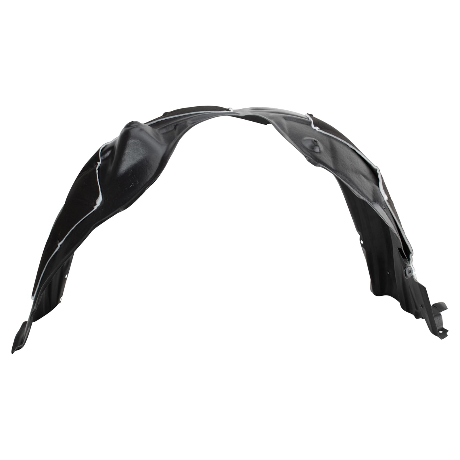 TRQ Front Inner Fender Liner Set for 2013-2018 Lexus ES300h/ES350, Plastic, White, Model BDA06756