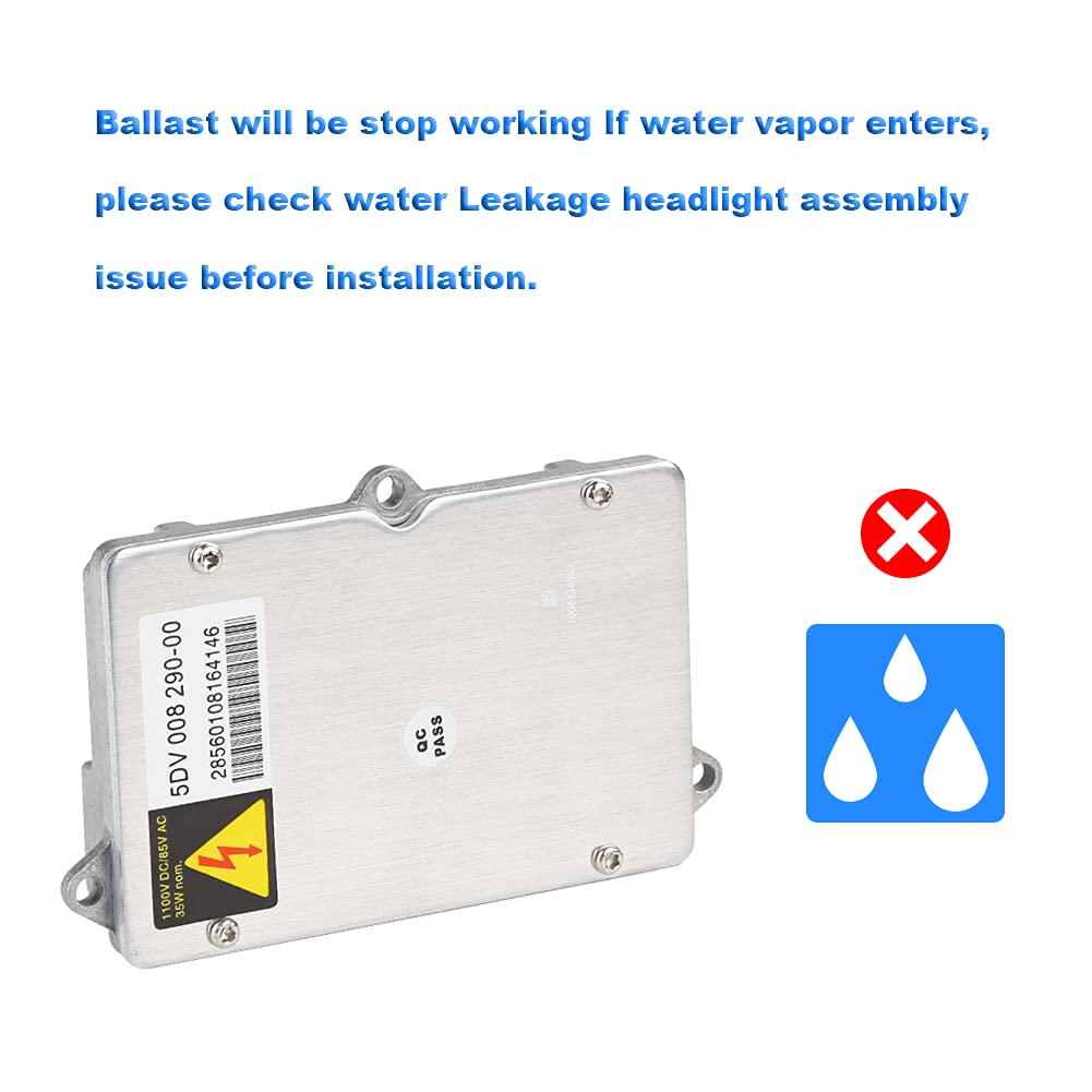 Wmphe Compatible With Hid Xenon Headlight Ballast Mercedes Benz Audi Bmw Ford Gm Jaguar Control Unit Module Replace Oem 5Dv 008