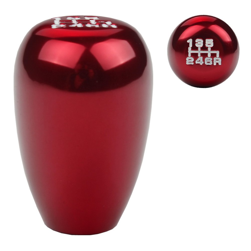 Dewhel Jdm Racing Type R Style 6 Speed 6Mt Manual Gear Stick Shift Knob Compatible With Honda Civic Accord S2000 Acura Integra (