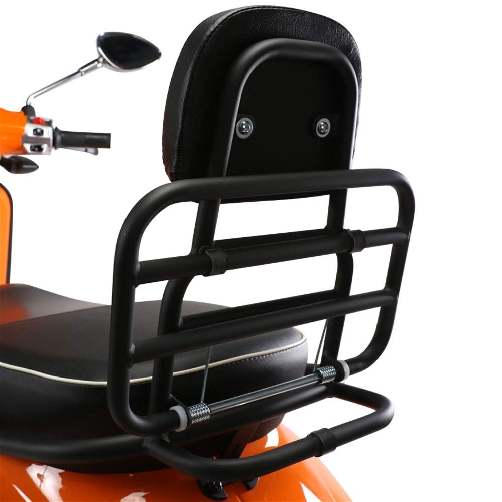 Prima Rear Rack (Backrest, Black); Vespa Primavera, Vespa Sprint