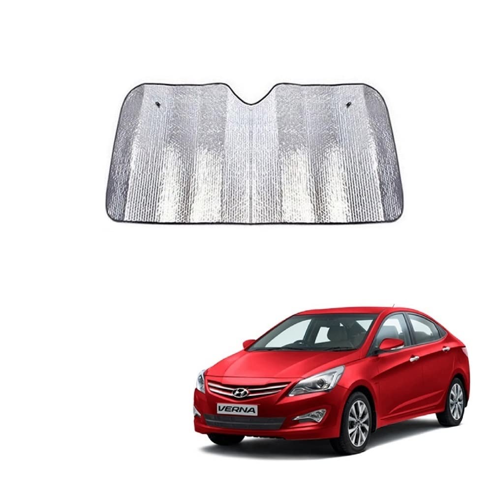Car Windshield Silver Parking Foldable Sunshade for Heat Protection Useful on Front and Rear Windshield Glass Suitable for Hyund